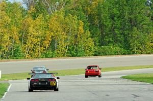 E30 Bombers BMW 325i, Beat the Devil Racing BMW 325is and Braunschweig Chevy Corvette