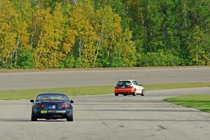 Flatline Performance Honda Civic and 50 Shades of Blue Mazda Miata