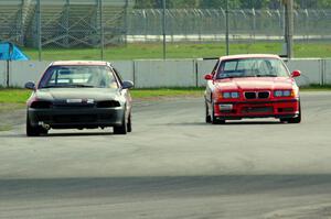 Fujin Racing Honda Civic and In the Red 1 BMW M3
