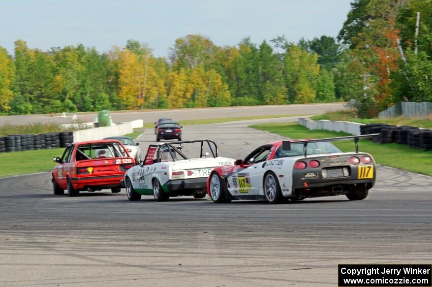 E30 Bombers BMW 325i, Rat Patrol Triumph TR-7 and Braunschweig Chevy Corvette