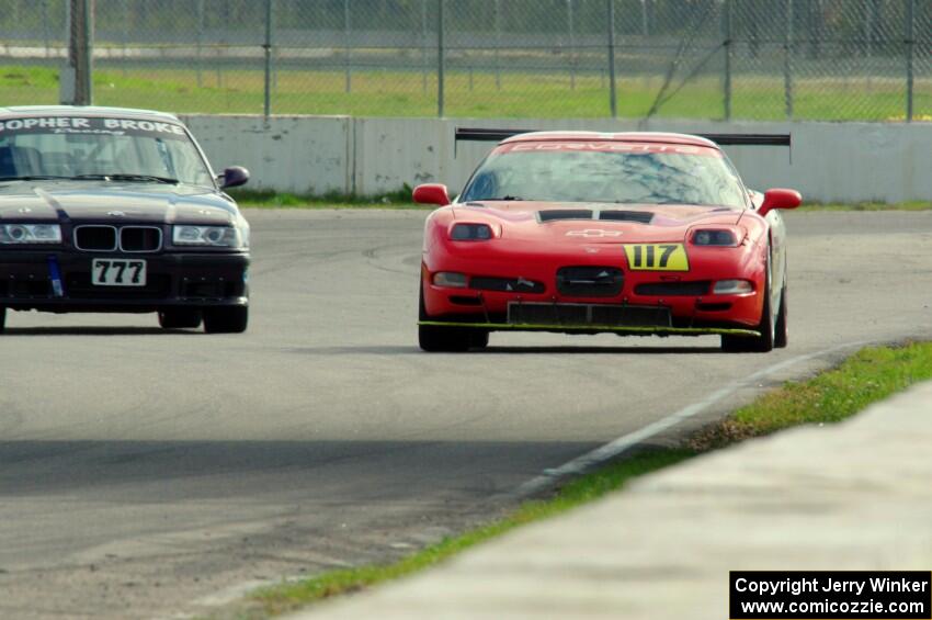 Braunschweig Chevy Corvette and Gopher Broke Racing BMW M3