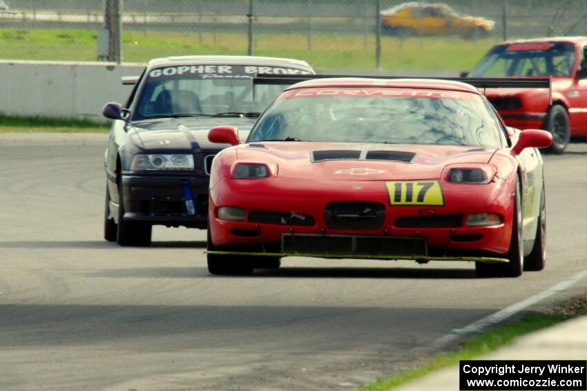 Braunschweig Chevy Corvette and Gopher Broke Racing BMW M3