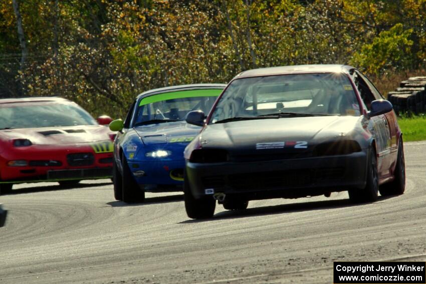 Fujin Racing Honda Civic and 50 Shades of Blue Mazda Miata