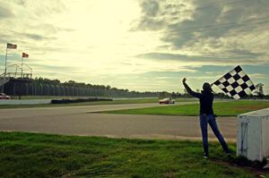 Braunschweig Chevy Corvette takes the checkered flag.