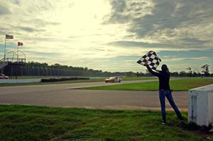 Braunschweig Chevy Corvette takes the checkered flag.