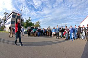 Joey Todd at the post-race awards ceremony.