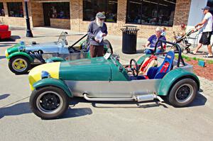 Lotus 7 (foreground) and Lotus Super 7