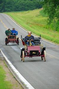 Rick Lindner's 1903 Ford and Jeff Hasslen's 1904 Franklin