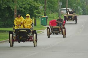 Brian Heyd's 1908 Cadillac, Bruce van Sloun's 1904 Autocar Type VIII and Rob Heyen's 1907 Ford