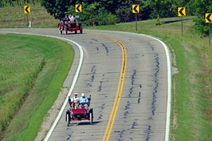 Rick Lindner's 1903 Ford and Jeff Berdass' 1908 Moon