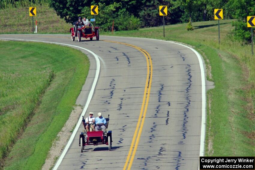 Rick Lindner's 1903 Ford and Jeff Berdass' 1908 Moon