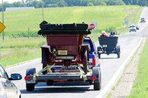 Anton Traut's 1909 Buick on the trailer.