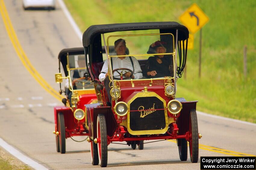 Tom van Meeteren's 1910 Buick and Walter Burton's 1910 Buick