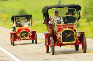 Tom van Meeteren's 1910 Buick and Walter Burton's 1910 Buick