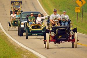 Brian Heyd's 1907 Cadillac and John Bowman's 1905 Franklin