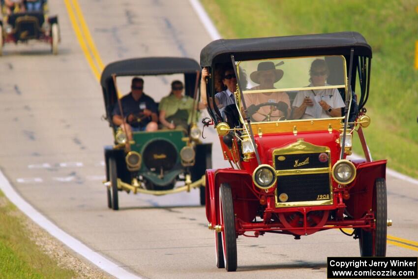 Jeff Schreiner's 1908 Maxwell and Dean Dorholt's 1907 Franklin