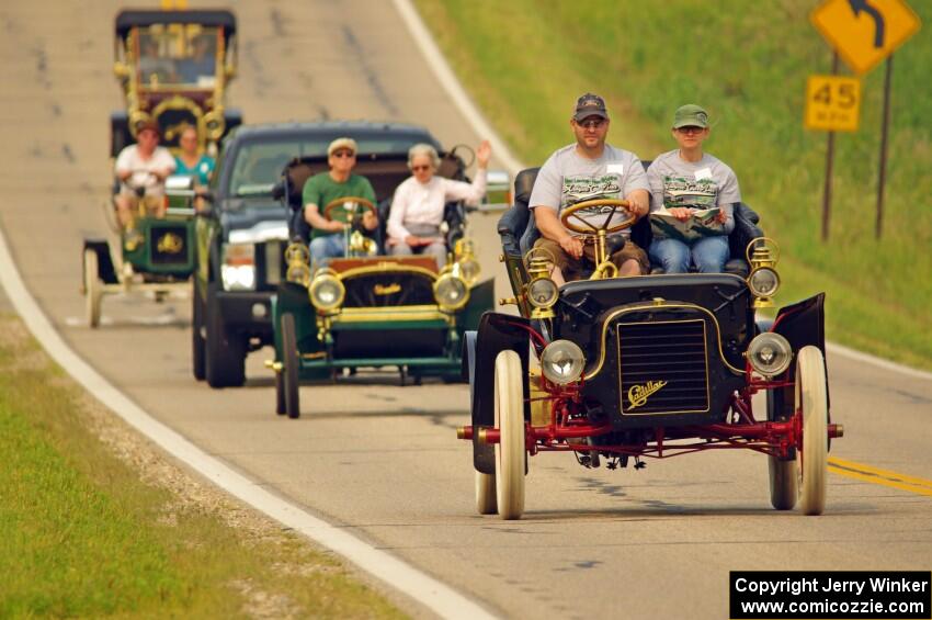 Brian Heyd's 1907 Cadillac and John Bowman's 1905 Franklin