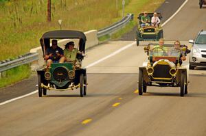 Dean Dorholt's 1907 Franklin and Roddy Pellow's 1908 Overland