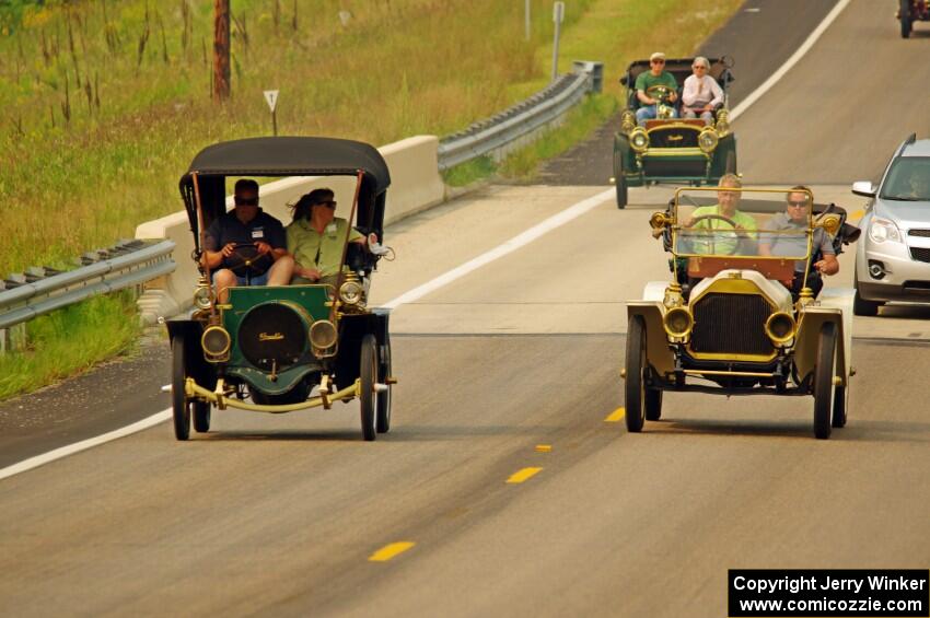 Dean Dorholt's 1907 Franklin and Roddy Pellow's 1908 Overland