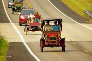 Eric Hylen's 1908 Maxwell and Rick Lindner's 1903 Ford