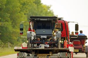 Mark Cameron's 1911 Maxwell on the flatbed.