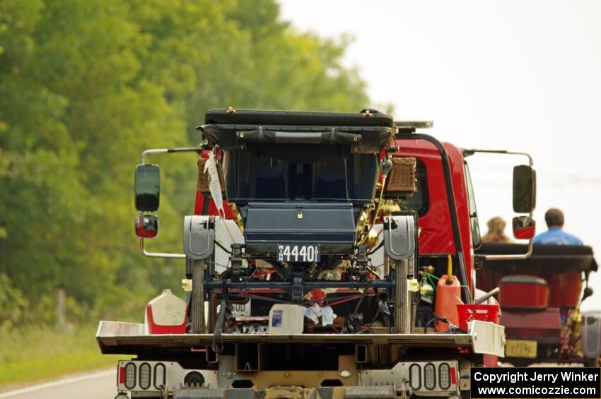 Mark Cameron's 1911 Maxwell on the flatbed.