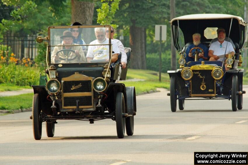 Bob Long's 1908 Maxwell and Dean Yoder's 1906 Ford Model K