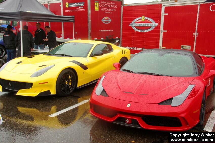 Ferrari F12TdF and Ferrari 458