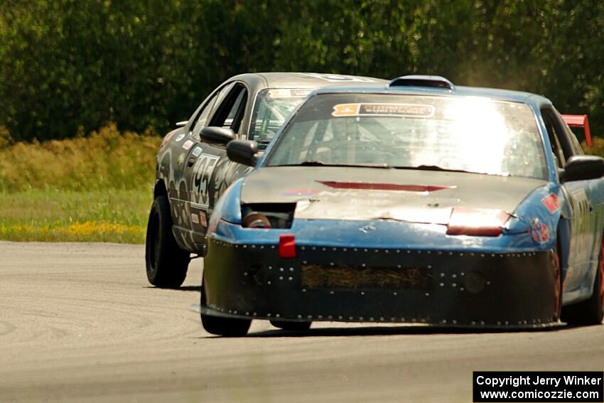 Sons of Irony Motorsports Nissan 240SX and Gangsters of Love Dodge Neon
