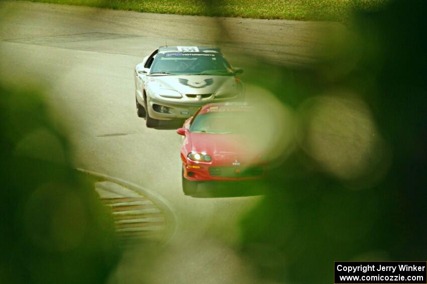 Blue Bayou Chevy Camaro and IFW Motorsport Pontiac Firebird