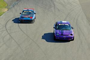 Plum Crazy Plymouth Neon and Sons of Irony Motorsports Nissan 240SX
