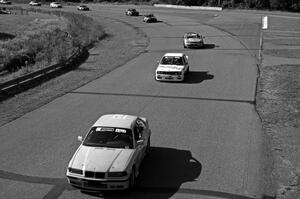 Agent P's Aqua Velvet 3-Series BMW 325, Alt Deutsche Autowerks BMW 325e and NNM Motorsports Dodge Neon