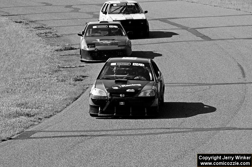 8 Ball Racing Honda Civic, Sons of Irony Motorsports Nissan 240SX and Team Kaput VW Golf