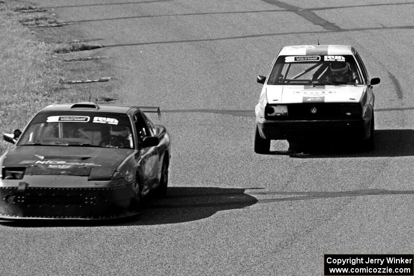 Sons of Irony Motorsports Nissan 240SX and Team Kaput VW Golf