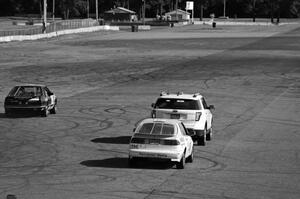 Fart-Hinder Racing SAAB 9-3S in taken off the track.