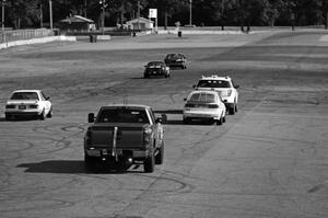 Fart-Hinder Racing SAAB 9-3S in taken off the track.