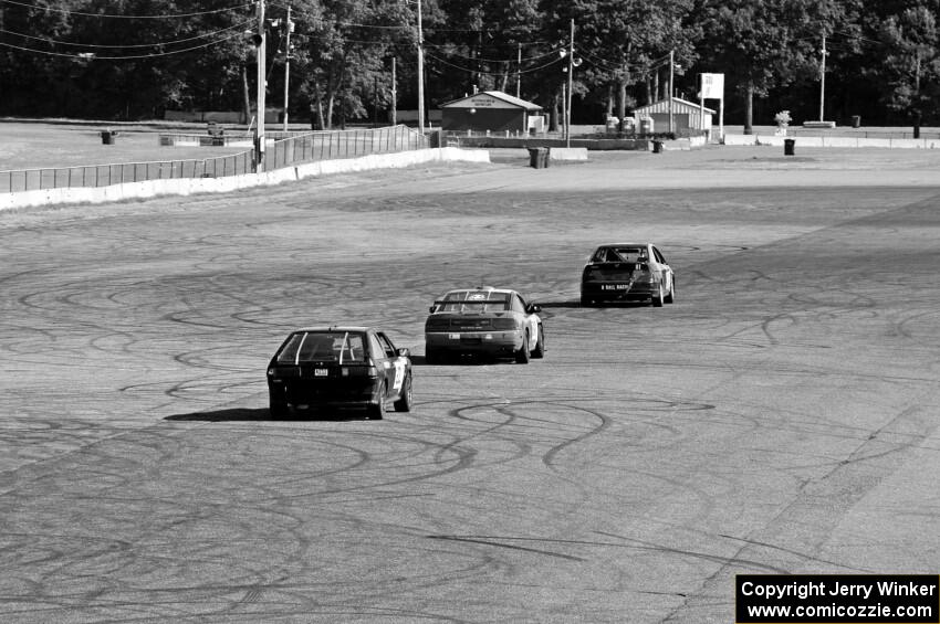 8 Ball Racing Honda Civic, Sons of Irony Motorsports Nissan 240SX and Ellis Racing VW Scirocco