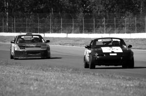Transcendental Racing Mazda Miata and Sons of Irony Motorsports Nissan 240SX