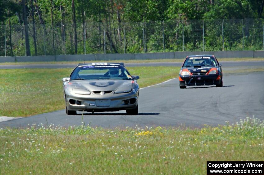 IFW Motorsport Pontiac Firebird and 8 Ball Racing Honda Civic