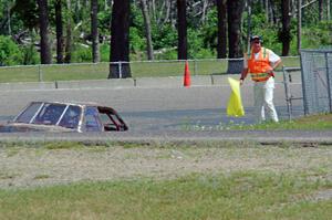 Crank Yankers Racing BMW 325i stalls at turn 10.