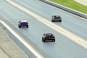 Plum Crazy Plymouth Neon, IFW Motorsport Pontiac Firebird and Lunatic Fringe Toyota Supra