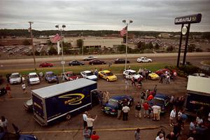 An overall view of Rallyfest from atop Morrie's Subaru.