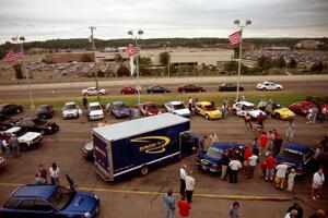 An overall view of Rallyfest from atop Morrie's Subaru.