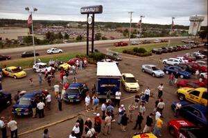 An overall view of Rallyfest from atop Morrie's Subaru.