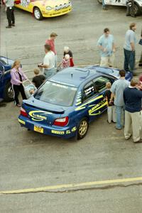 Karl Scheible / Brian Maxwell Subaru WRX STi at Rallyfest.