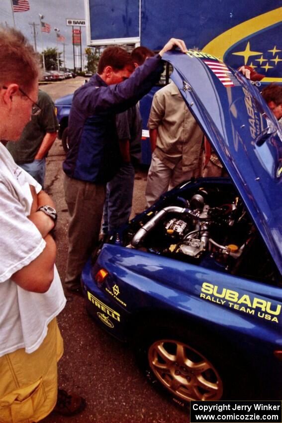 Karl Scheible / Brian Maxwell Subaru WRX STi at Rallyfest.