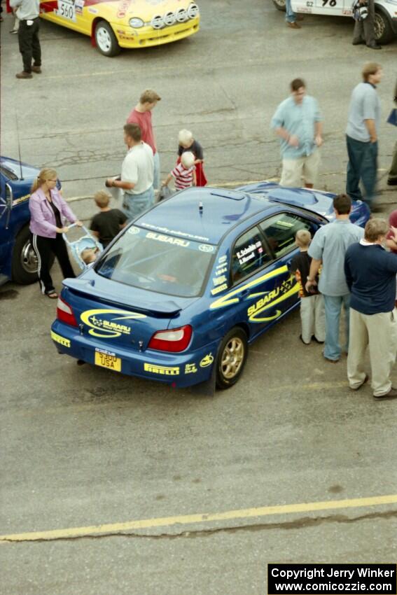 Karl Scheible / Brian Maxwell Subaru WRX STi at Rallyfest.