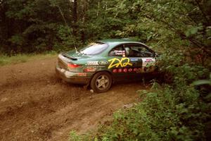 Tad Ohtake / Martin Dapot Ford Escort ZX2 comes out of a 90-right on SS2 (Stump Lake).