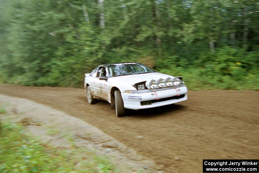 Chris Czyzio / Eric Carlson Mitsubishi Eclipse GSX comes into a 90-right on SS2 (Stump Lake).