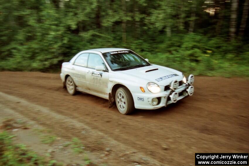 Nat T-Stow / Amity Trowbridge Subaru WRX on SS2 (Stump Lake).